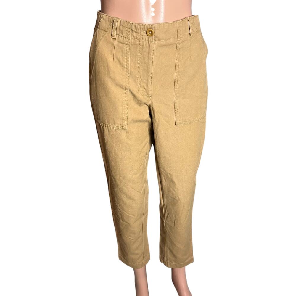 Talbots New With Tag Cargo Pants 4 Slim Ankle Soft Comfortable Work Utility